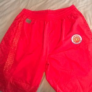 Red Adidas McDonald’s All American Game Shorts